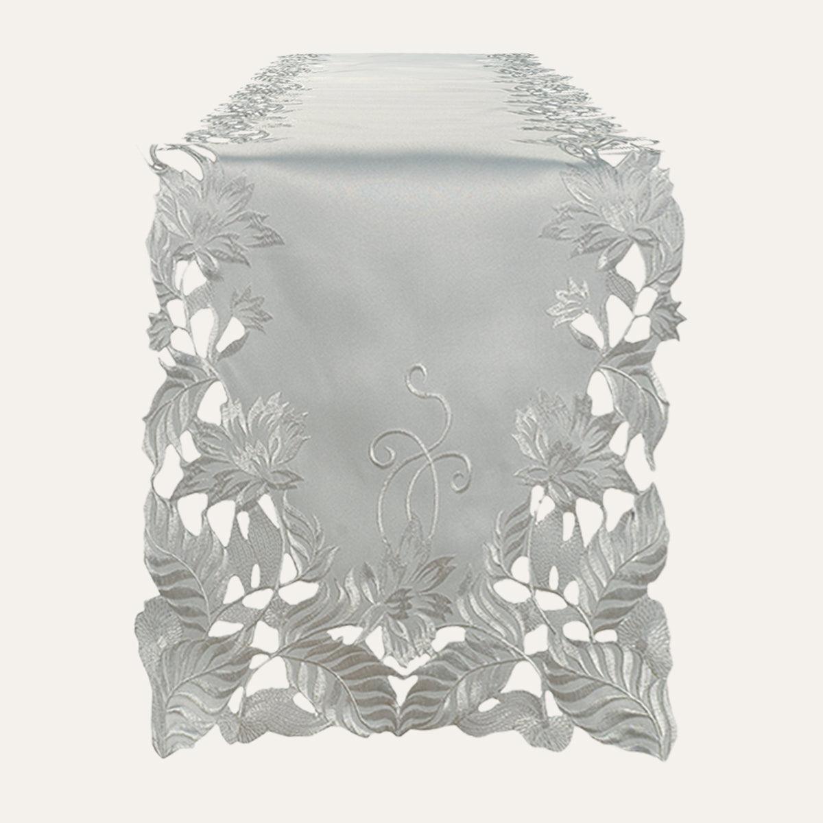 Gray Table Runner – Corda Collection, 14x108 Inch