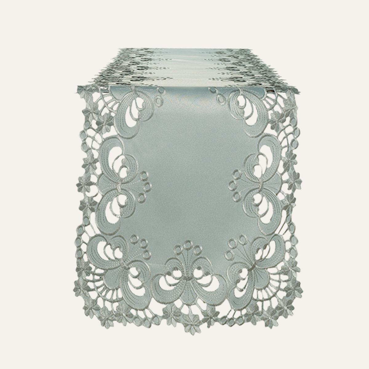 Gray Table Runner – Creola Collection, 14x108 Inch