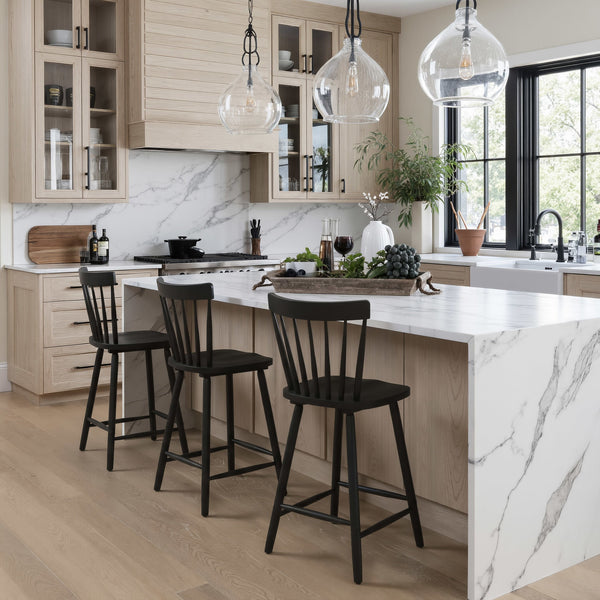 Tyce Counter Stool (Set of 2) Black