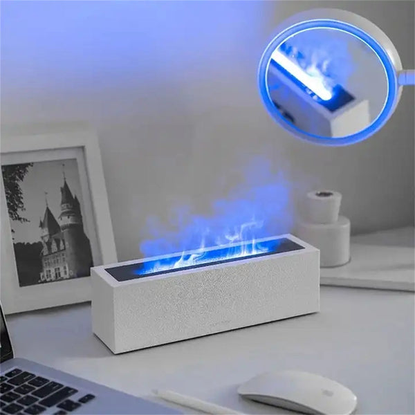 200ml Flame Humidifier Aromatic Essential Oil Electric Ultrasonic Diffuser