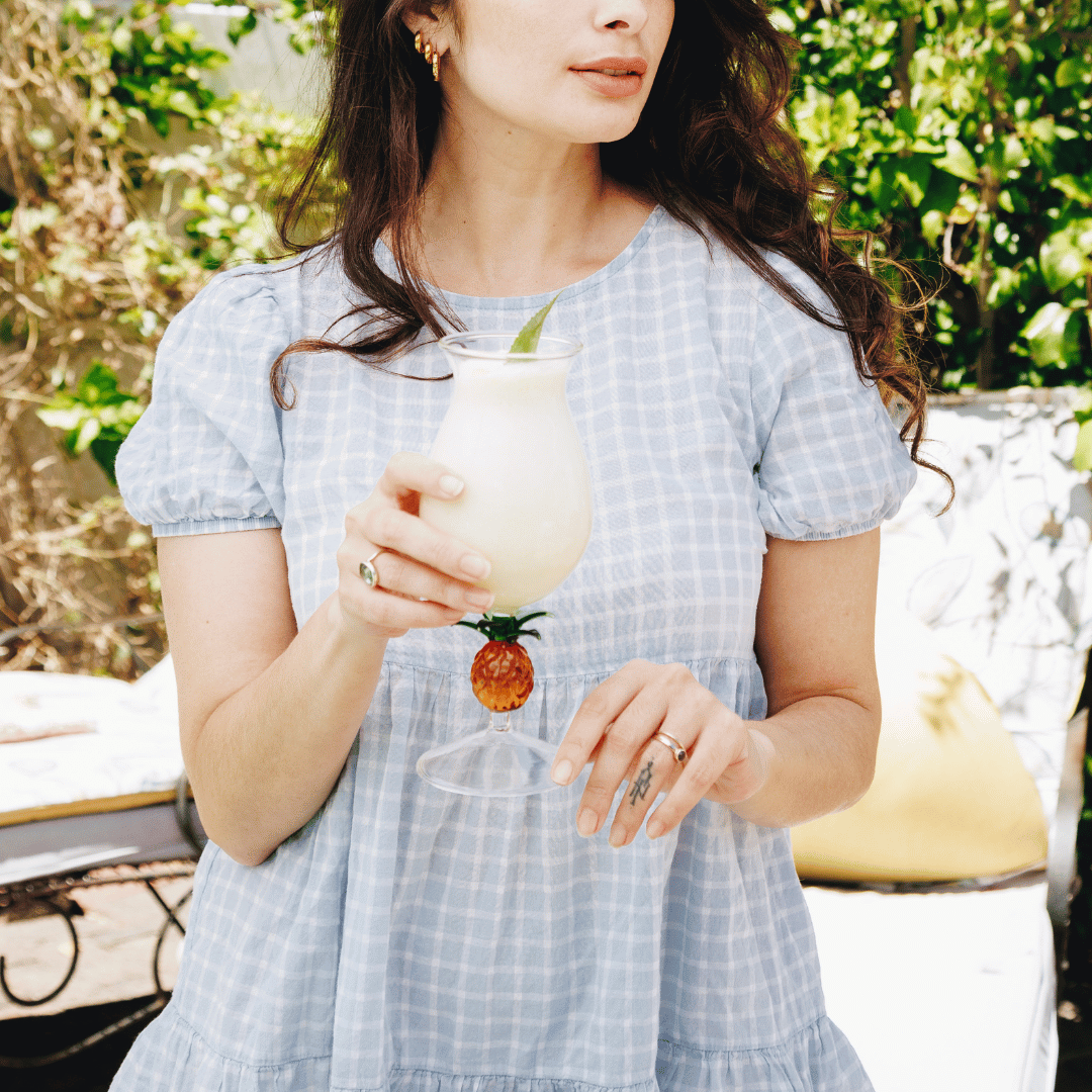 3D Pineapple Poco Grande Glasses Jersey Art Glass