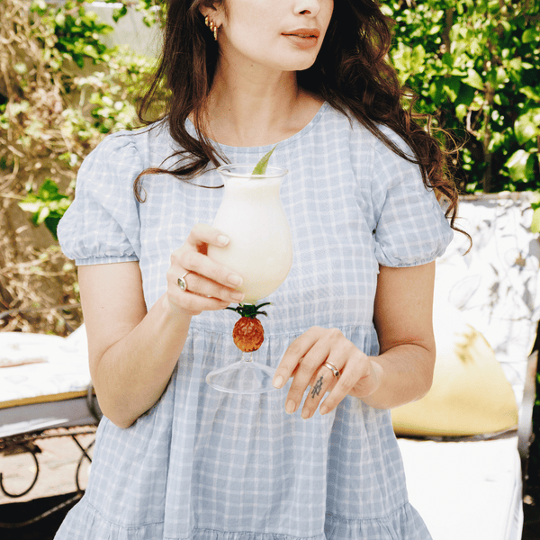 3D Pineapple Poco Grande Glasses Jersey Art Glass