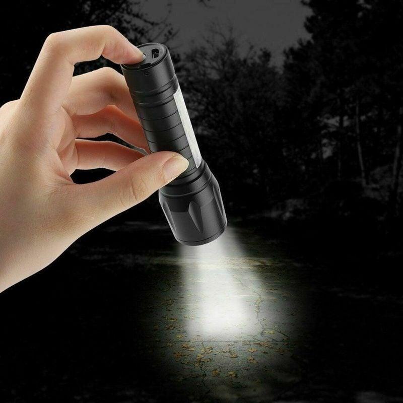 Flashlights Rechargeable USB Portable Super Bright Waterproof Zoomable Portable  LED Focus Flashlight Mini Torch Tactical Flash Light Torch Light  Camping Hiking