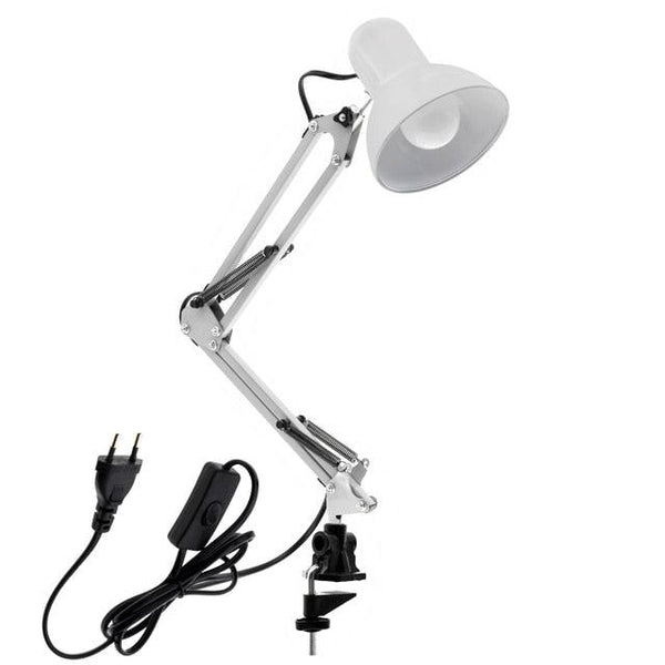 Flexible Led Desk Lamp Home Office Modern Table Lamp Metal Architect Adjustable Folding Reading Light Decorative Table Lamp Cute Study Lamps for Bedroom Décor