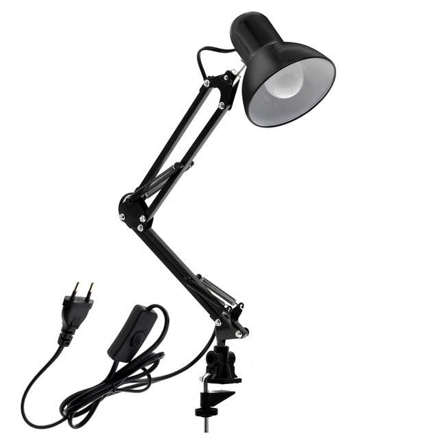 Flexible Led Desk Lamp Home Office Modern Table Lamp Metal Architect Adjustable Folding Reading Light Decorative Table Lamp Cute Study Lamps for Bedroom Décor