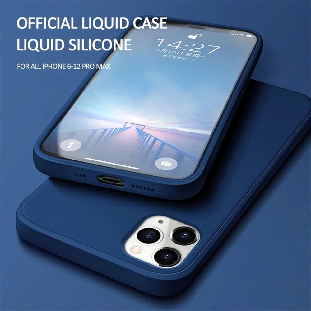 Flexible Silicone Bumper Cover Slim Fit Shockproof Protective Phone Case for iPhone Case For Iphone 11 12 13 14 Pro Max Iphone 13 12 Mini 14 Plus Full Cover Silicone Phone Cover