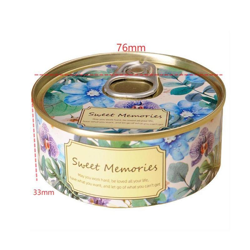 Floral Scented Smokeless Candle Tin Can Perfume Scented Candles for Home Relaxing Stress Relief Aromatherapy  Natural Soy Wax And Fragrance Handmade Scented Candle Natural Soy Wax Home Cristmas Decoration