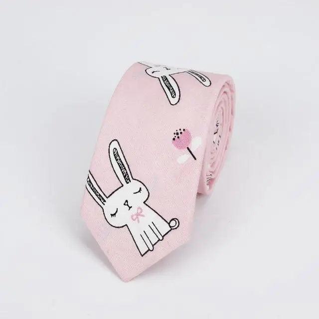 Flower Theme Cotton Slim Men Necktie Casual Business Design Skinny Necktie Floral Print Party Necktie For Men