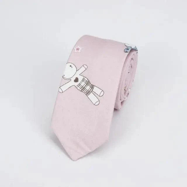 Flower Theme Cotton Slim Men Necktie Casual Business Design Skinny Necktie Floral Print Party Necktie For Men