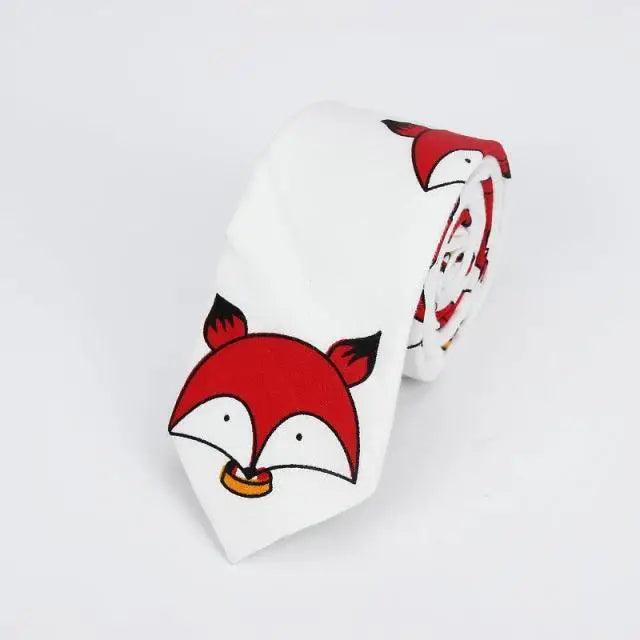 Flower Theme Cotton Slim Men Necktie Casual Business Design Skinny Necktie Floral Print Party Necktie For Men