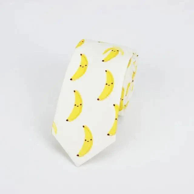 Flower Theme Cotton Slim Men Necktie Casual Business Design Skinny Necktie Floral Print Party Necktie For Men