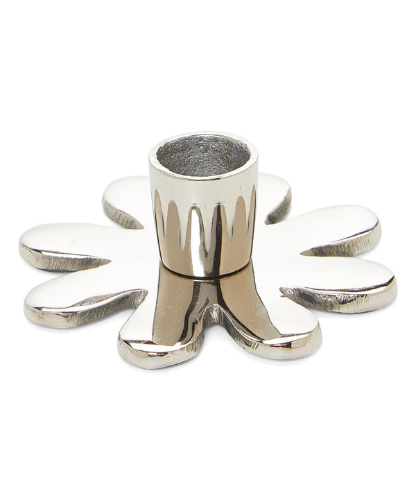 Vibhsa Decorative Silver Flower Candle Holder | 4