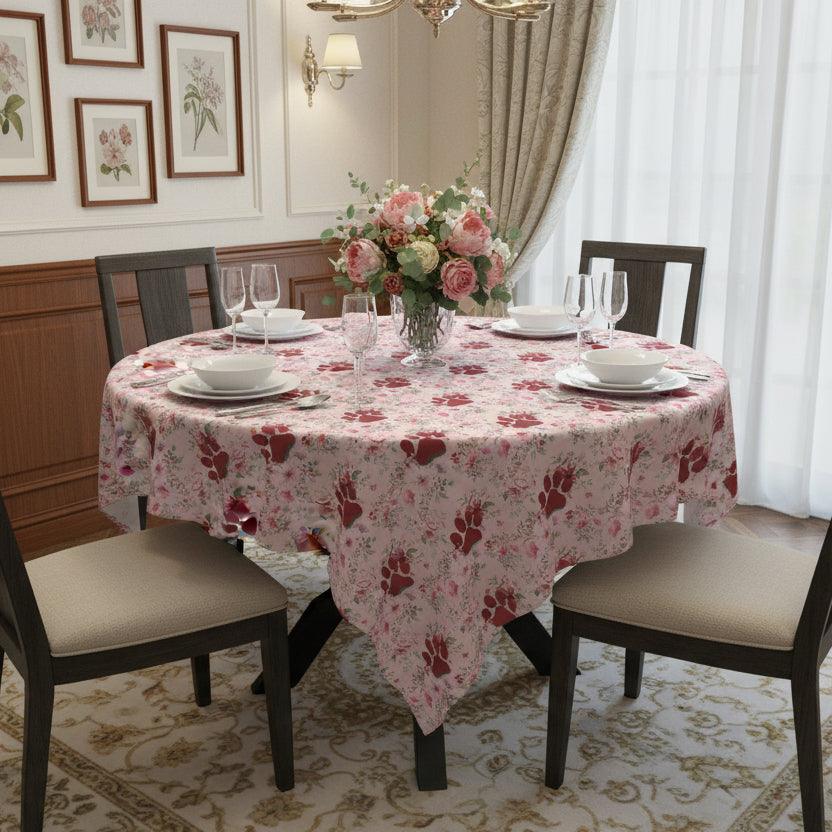 Flowered Paws Tablecloth