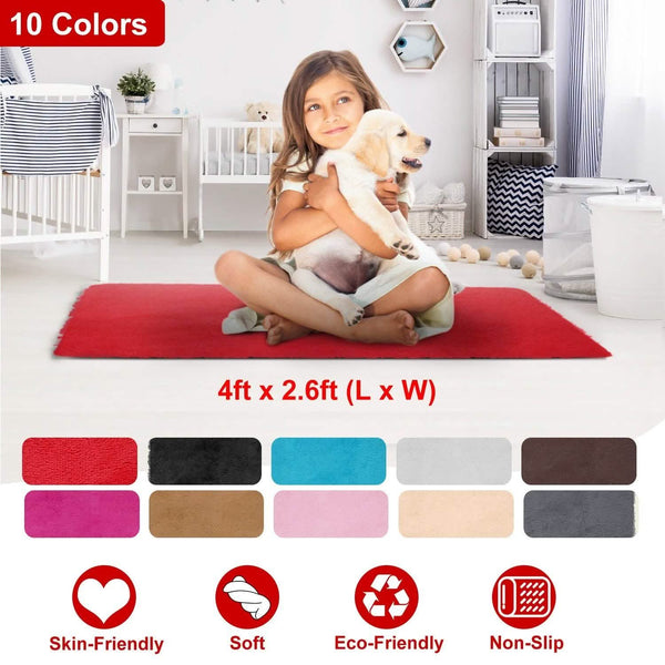 Fluffy Bedroom Anti-Skid Rug