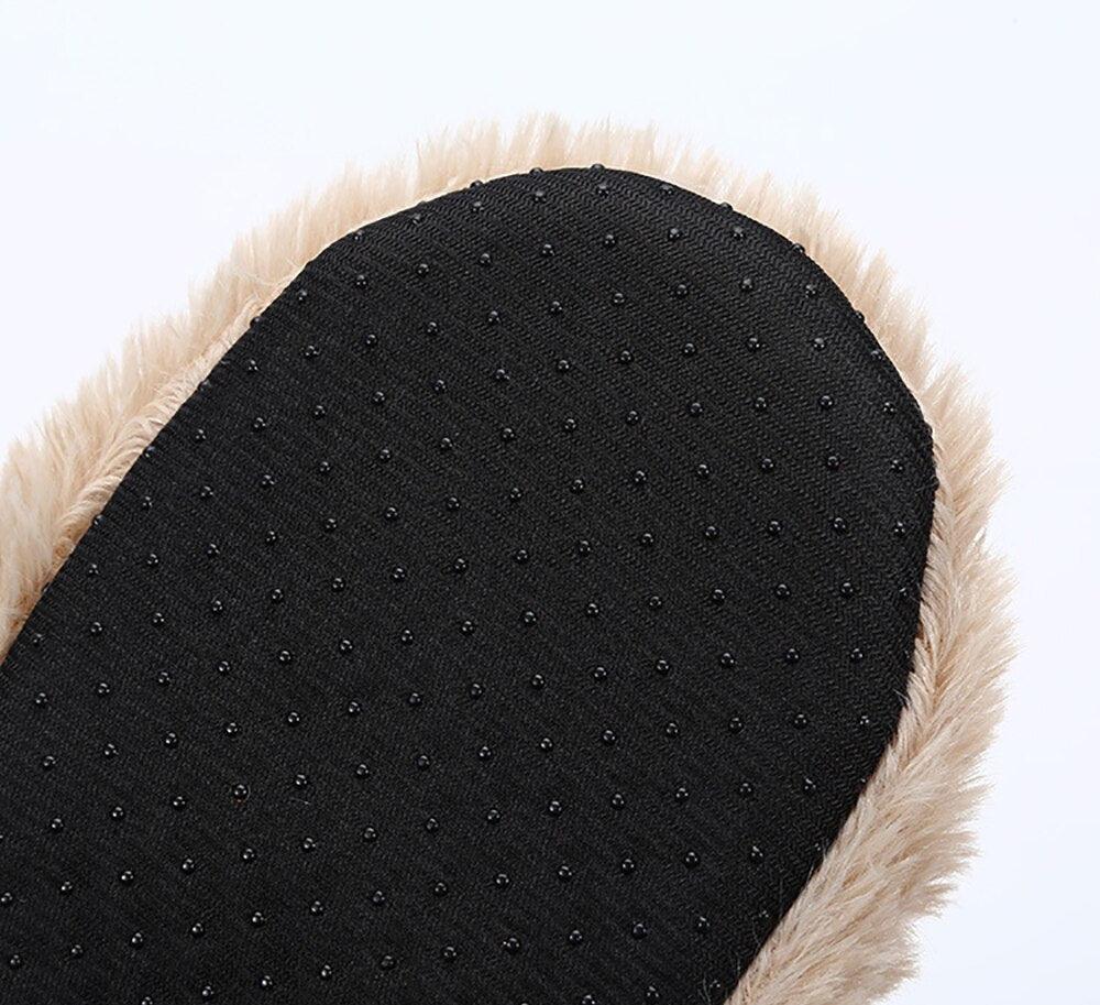 Fluffy Slippers Women Warm Cute Christmas Slippers Indoor Non-Slip Cotton Slippers For Home Cozy Soft Memory Foam House Slippers Cozy Fluffy Fuzzy Bedroom Slippers Indoor Outdoor Home Warm Slippers