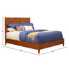 Flynn Panel Bed, Chestnut - Queen