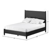 Flynn Panel Bed, Black - Queen
