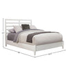 Flynn Retro Bed, White - Queen