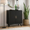 Flynn Small Bar Cabinet, Black
