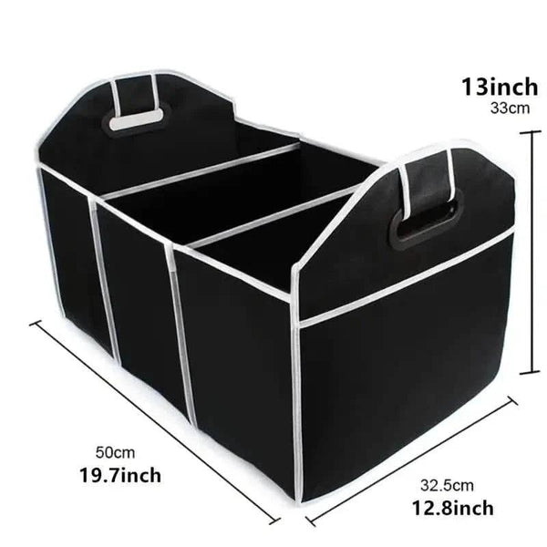 Foldable Black Car Trunk Cargo Storage Bag