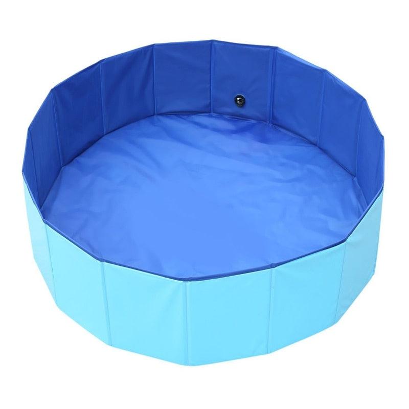 Foldable Dog Swimming Pool Pet Bath Swimming Tub Bathtub Outdoor Indoor Collapsible Bathing Pool Collapsible PVC Outdoor Bathing Tub for Large Small Dogs Collapsible Non-Slip Puppy Bathing Tub