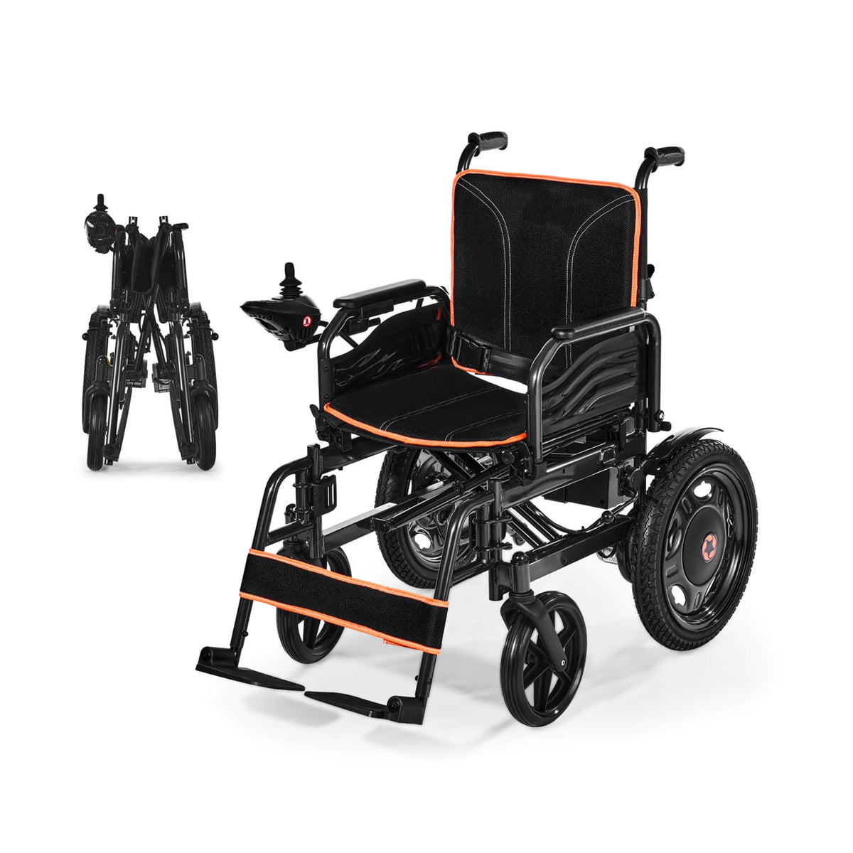 Foldable Lightweight Electric Wheelchair With One-Button Folding And One-Hand Operation (SAK48215)