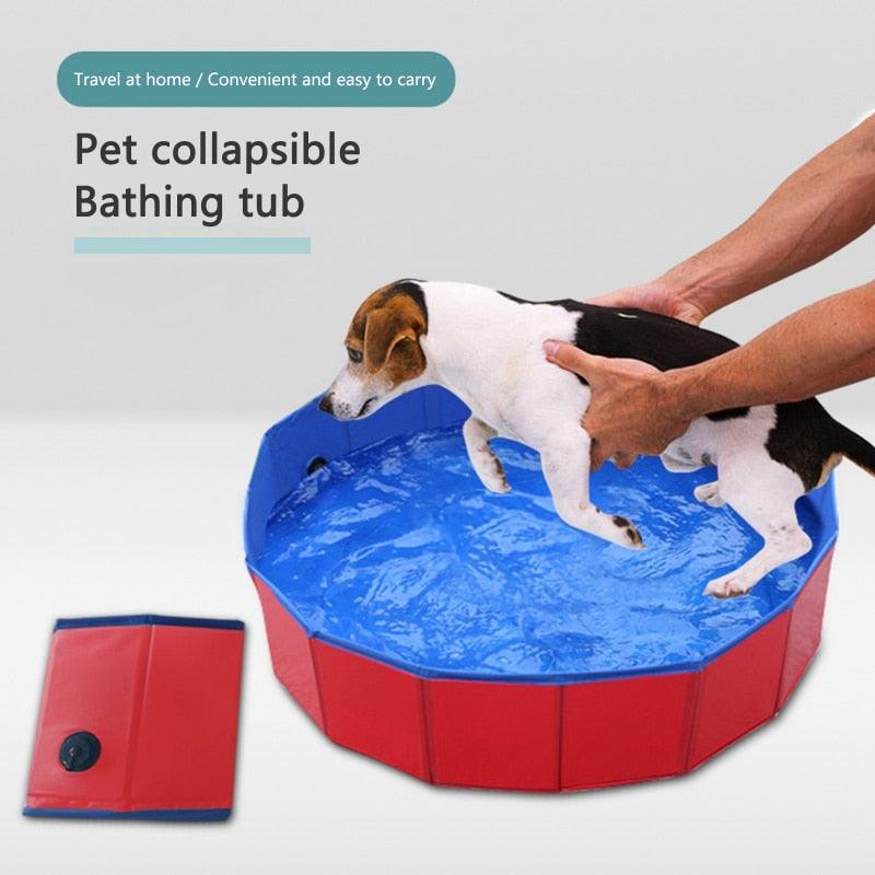 Foldable Pet Bath Pool for Small to Large Sized Dogs Outdoor PVC Swimming Pool Bathing Tub  Pool for Dogs Cats and Kids Water Pond Pool for Dogs Cats and Kids in Summer