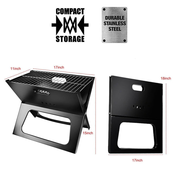 Foldable Portable BBQ Barbecue Grill