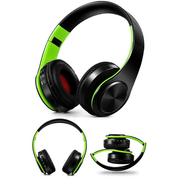 Folding Bluetooth White Blue Wireless Stereo Headphones Headset Mic Support Comfortable Earmuffs Modern Simple Design