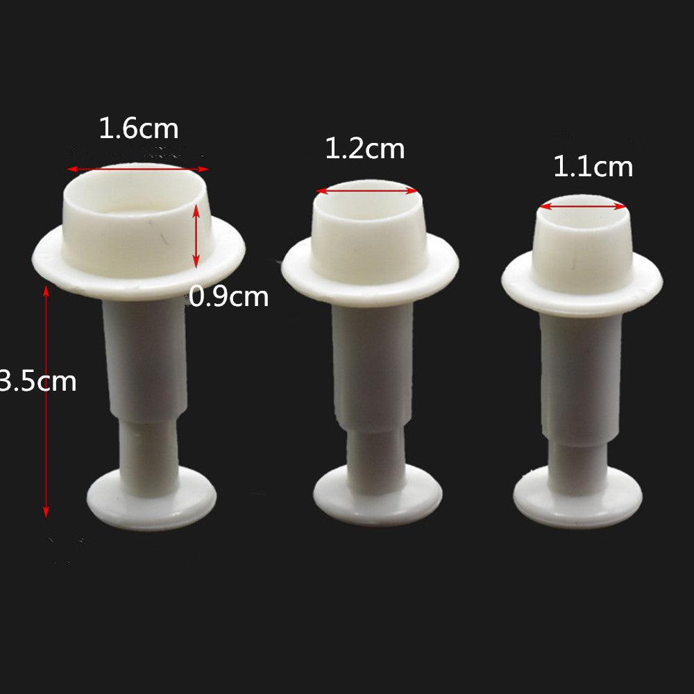 Fondant Cake Cookie Cutter Embossed Ejector Stamp Plunger Mold Kitchen Baking Cake Decorating Tools  Heart Shaped Cookie Mold Hand Press Cookie Dessert Cutter Pastry Decoration Tool Mooncake Maker