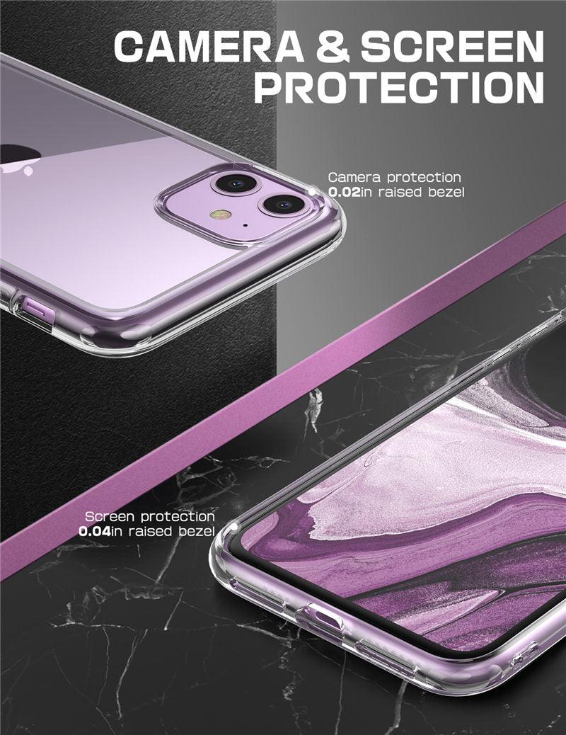 For iPhone 11 Case 6.1 inch Stylish Protective Bumper Case Elegant Cover For iPhone 11 6.1 inch Protective Clear Case For iPhone Ultra Slim Shockproof Clear Transparent Soft Case