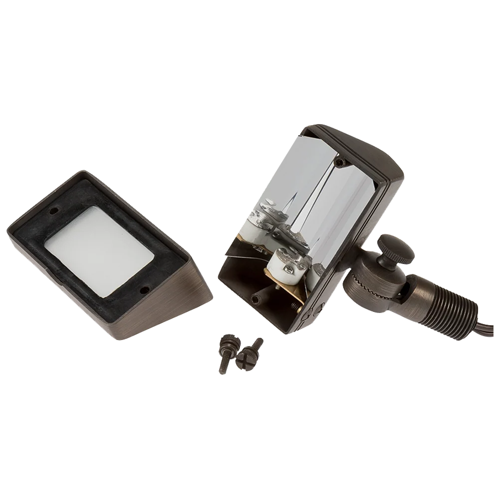 FPB01 Brass 12V Low Voltage Rectangular LED Directional Floodlight Adjustable Lighting G4 Socket