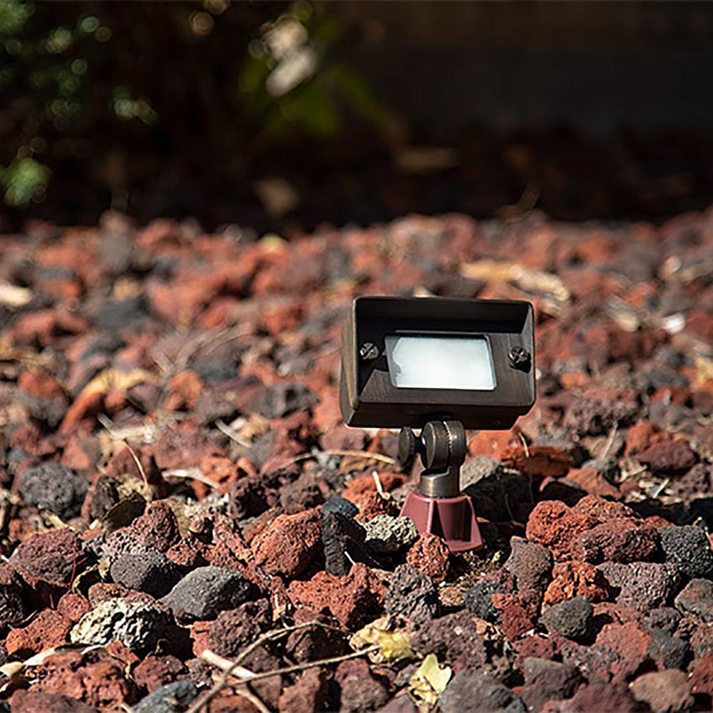 FPB01 Brass 12V Low Voltage Rectangular LED Directional Floodlight Adjustable Lighting G4 Socket