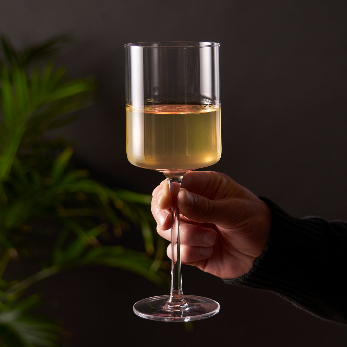 Laurel Crystal White Wine Glasses Set of 2