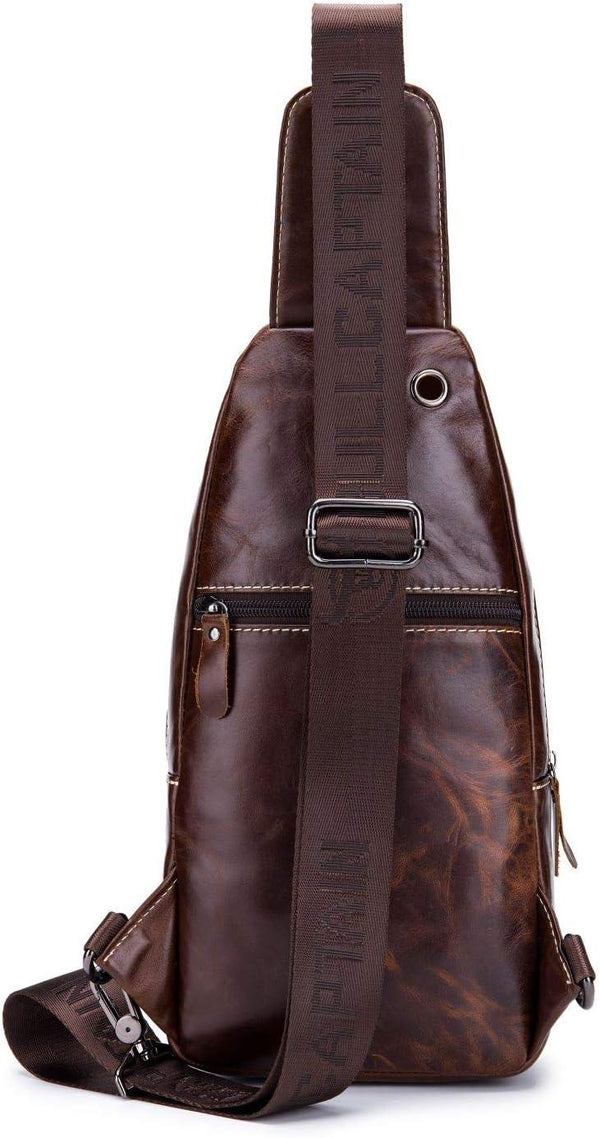 FR Fashion Co. Men's Premium Leather Sling Bag