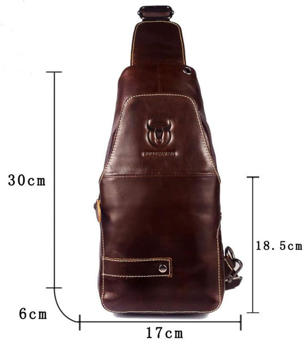 FR Fashion Co. Men's Premium Leather Sling Bag