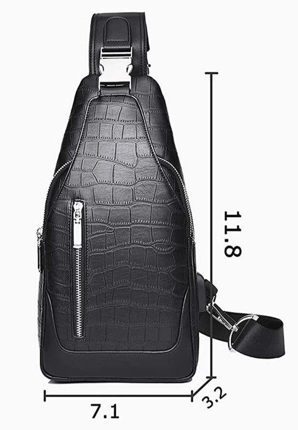 FR Fashion Co. Premium Leather Sling Backpack
