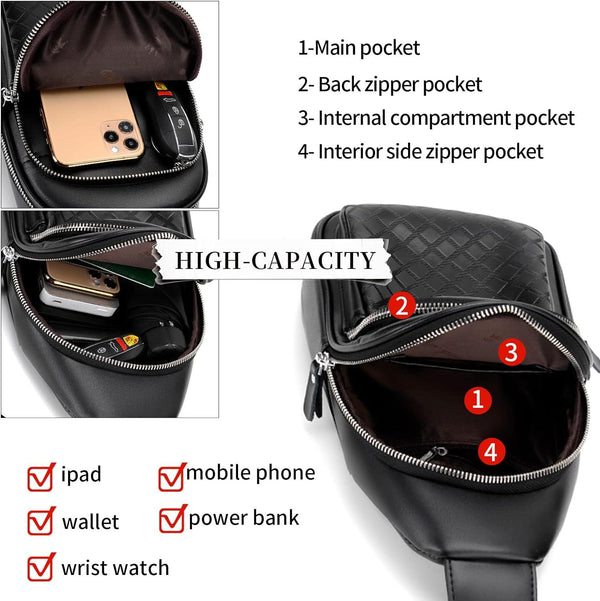 FR Fashion Co. Sling Backpack for Men