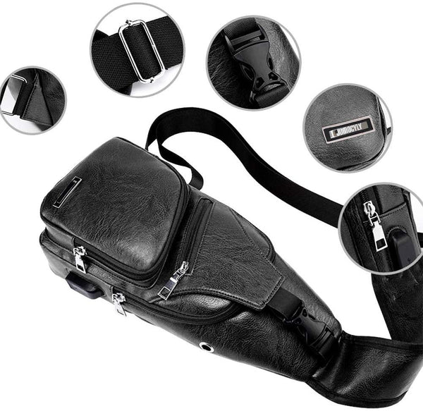 FR Fashion Co. Luxury Leather Crossbody Sling Bag