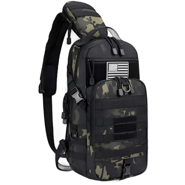 FR Fashion Co. 25L Hidden Phone Tactical Sling Backpack