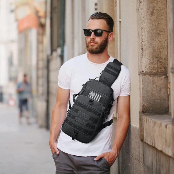 FR Fashion Co. 25L Hidden Phone Tactical Sling Backpack
