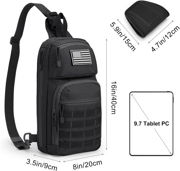 FR Fashion Co. 10L Tactical EDC Sling Backpack
