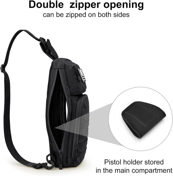 FR Fashion Co. 10L Tactical EDC Sling Backpack