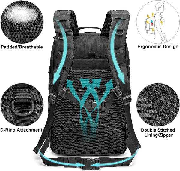FR Fashion Co. 40L Military Tactical Backpack