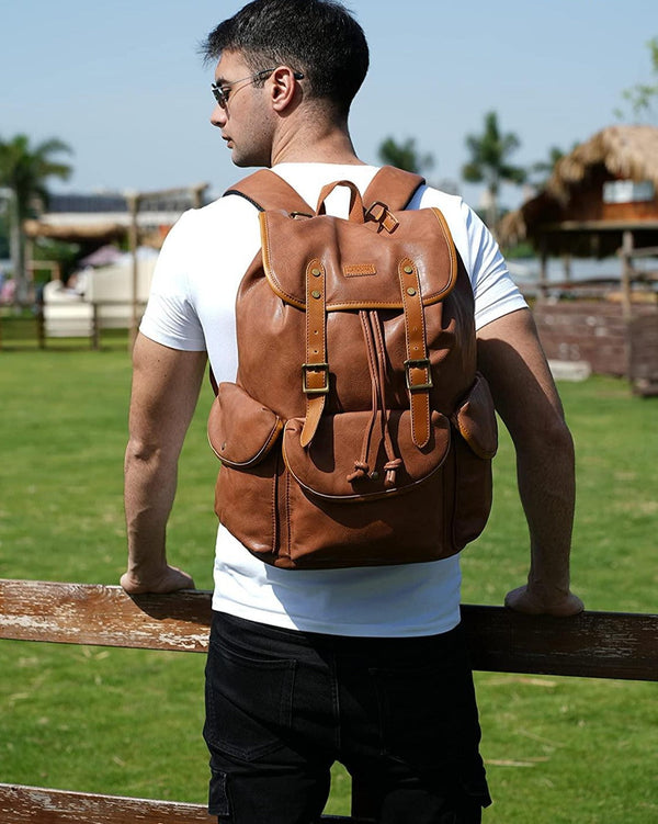 FR Fashion Co. 15.6″ Vegan Leather Laptop Backpack