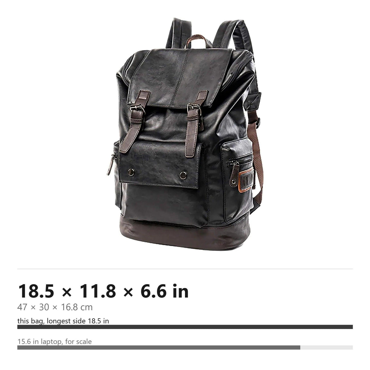 Men's Vegan Leather Backpack – Executive Commuter Carry