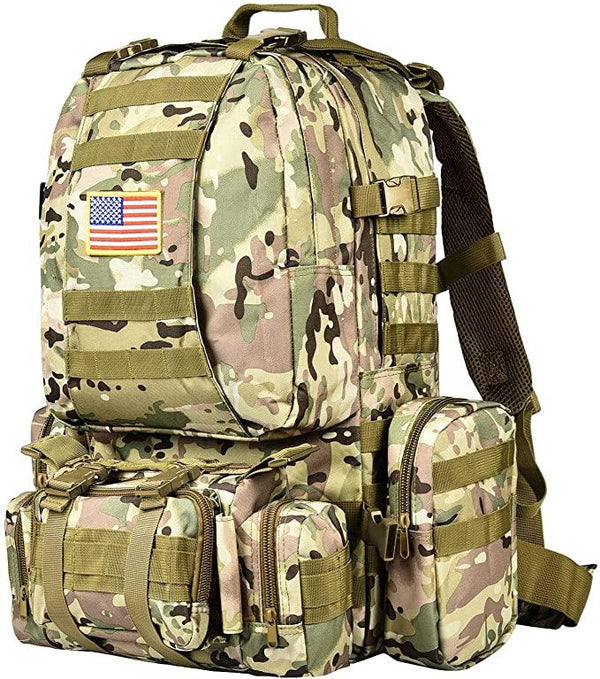 FR Fashion Co. 50L Carry-All Military Tactical Backpack