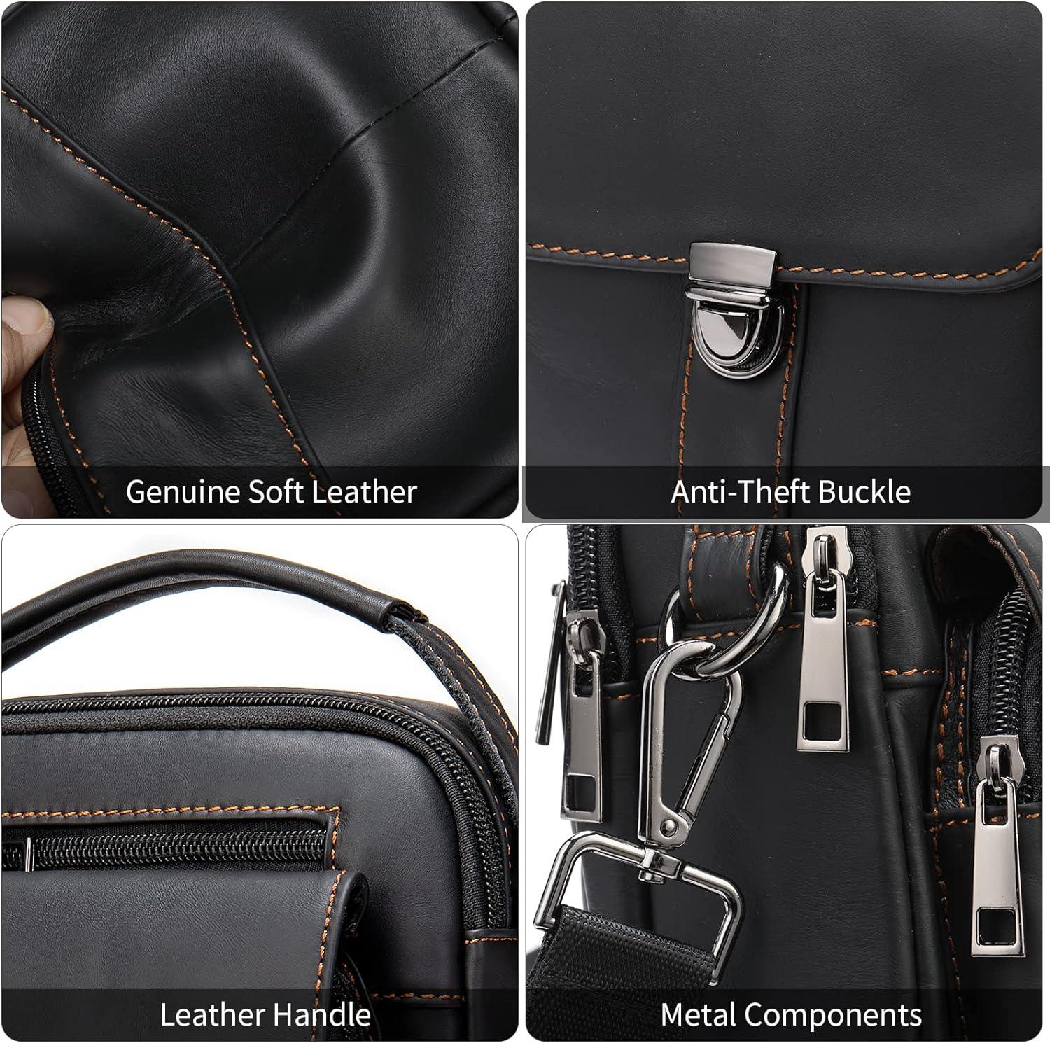 FR Fashion Co. Mini Genuine Leather Crossbody Chest Bag