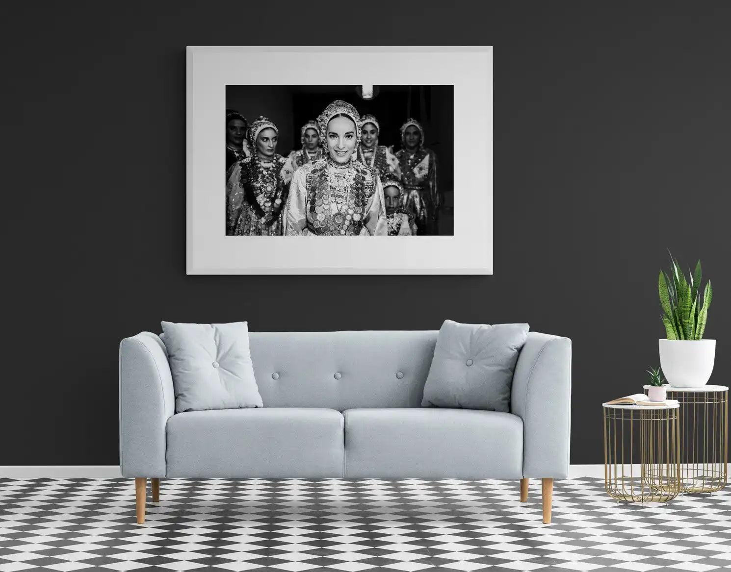 Limited Edition numbered and signed. Bride in Diafani, Olympos, Karpathos, Dodecanese | Black-and-white wall art photography from Greece