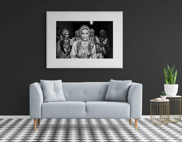 Limited Edition numbered and signed. Bride in Diafani, Olympos, Karpathos, Dodecanese | Black-and-white wall art photography from Greece